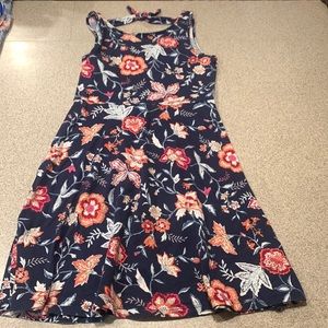 Casual floral print summer dress